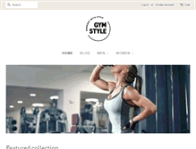 Tablet Screenshot of gymstyle.com